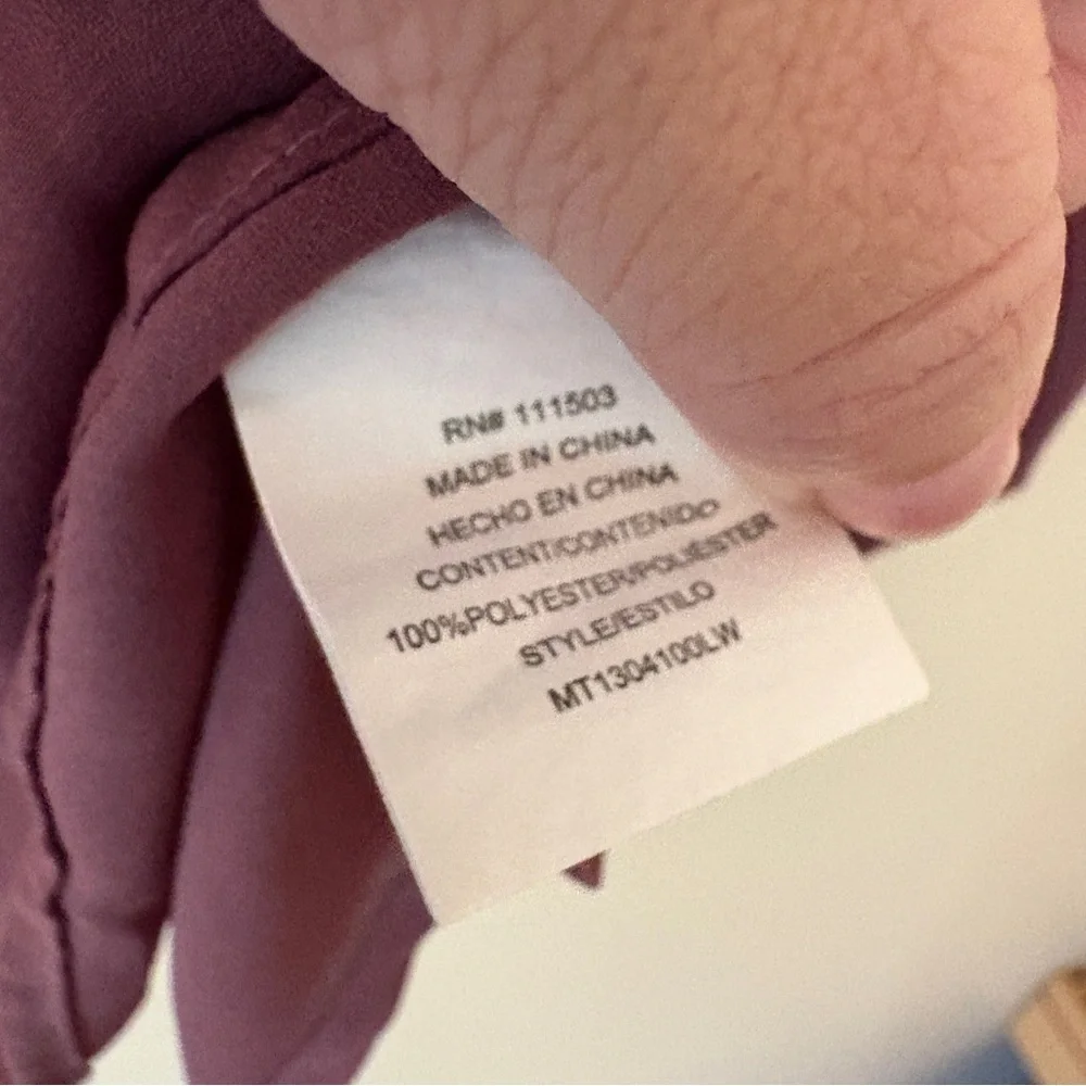 Lily White Dusty Purple Blouse - Picture 4 of 4